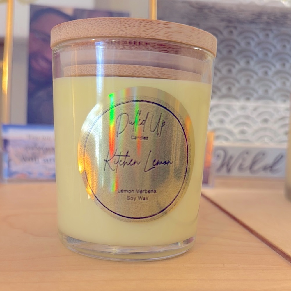 9oz Kitchen Lemon Scented Soy Wax Candle - Picture 2 of 4